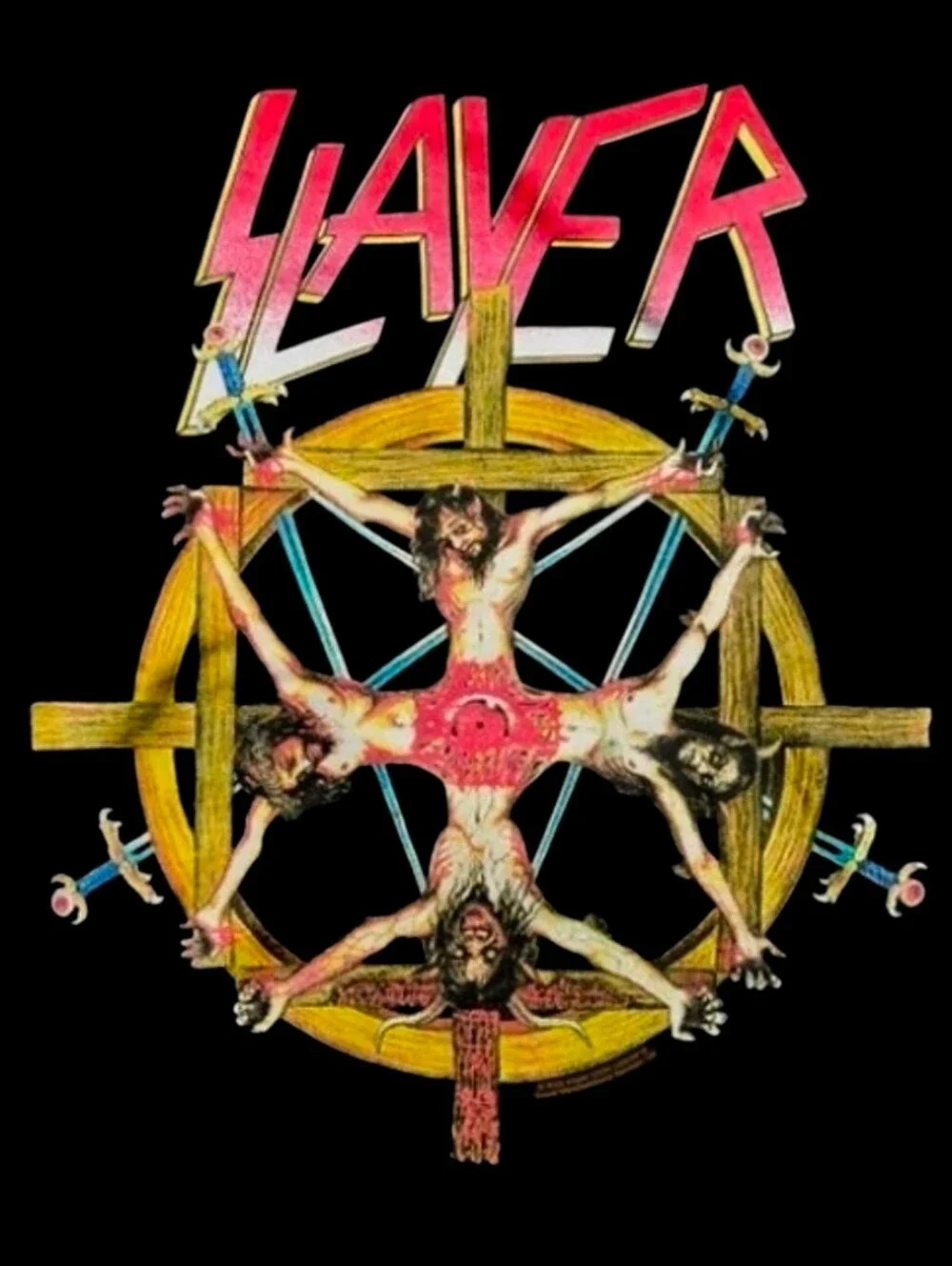 Slayer Christ Wheel 3XL Thrash Metal Shirt
